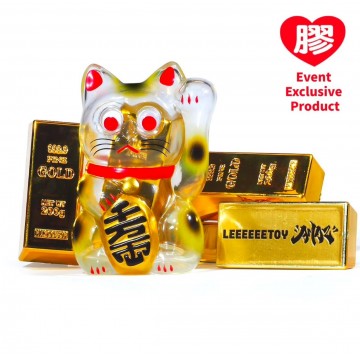 《預購》LEEEEEE CLASSIC MASCOT 透明AMAZ金條招貓 限定品